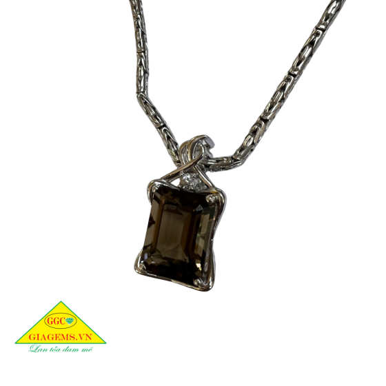 Mặt Dây Chuyền Bạc 950 (Silver Sterling) Đính Đá Thạch Anh GiaGems (Nữ - Vàng)